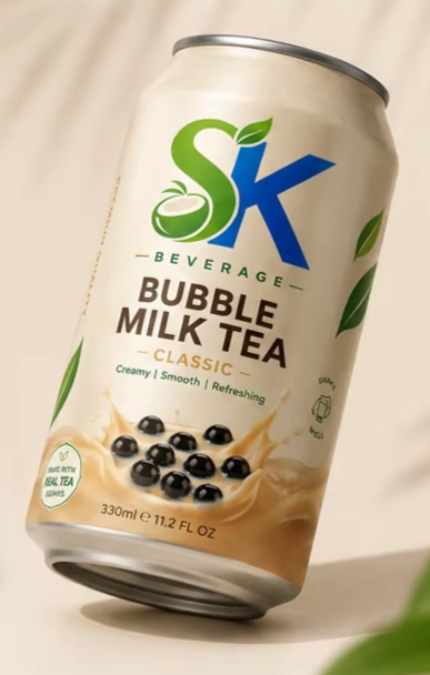 Sparkling Bubble Milk Tea Can 330ml